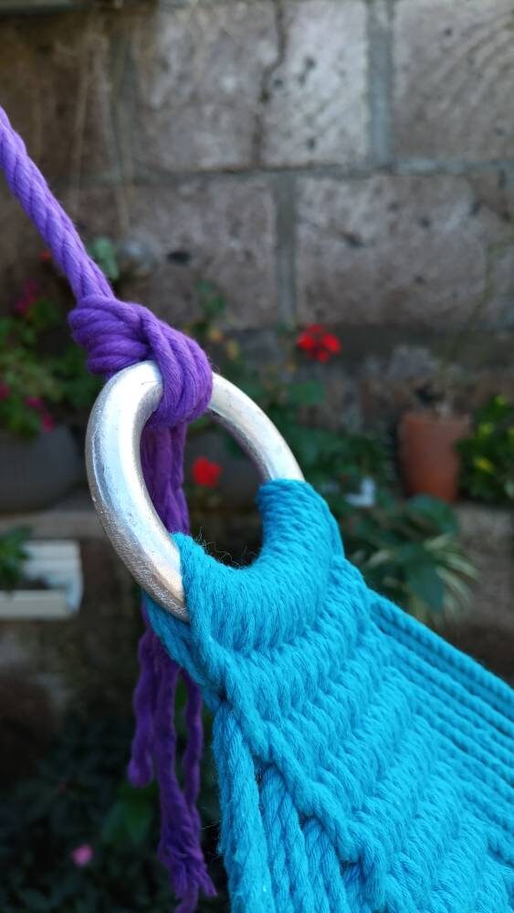 Multicolor Hammock with Natural Cotton - Customizable Colors | Columpiame