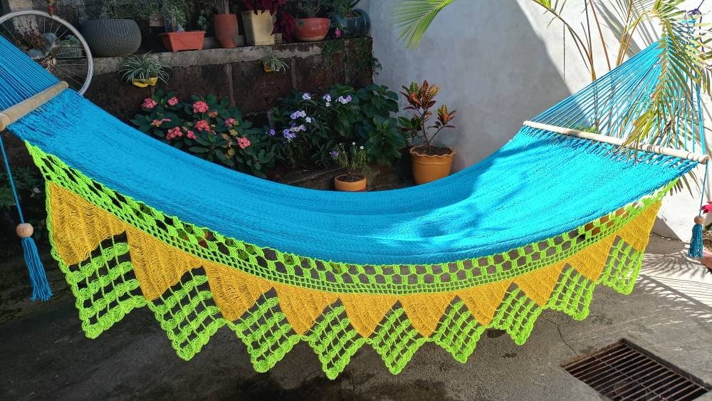 Multicolor Hammock with Natural Cotton - Customizable Colors | Columpiame