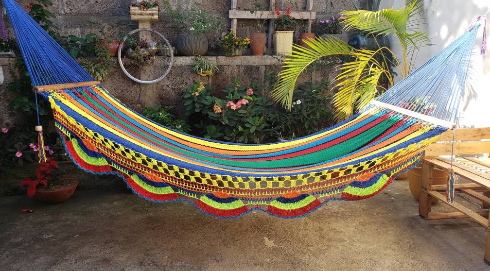 Beautiful Multicolor Hammock - 100% Natural Cotton | Columpiame