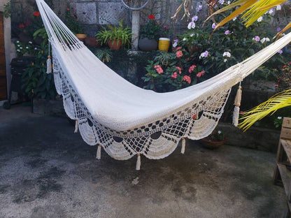 Cute Beige Hammock Without Wood - Natural Cotton | Columpiame