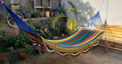 Beautiful Multicolor Hammock - 100% Natural Cotton | Columpiame