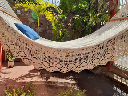 Beige Hammock - with Wood - Natural Cotton | Columpiame