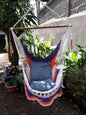 Individual Tricolor Hanging Chair - Natural Cotton & Wood | Columpiame