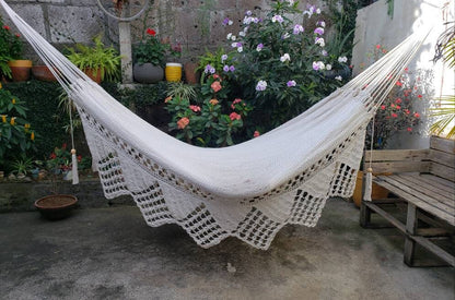 Star Point Hammock Without Wood - 100% Natural Cotton | Columpiame