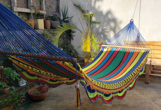 Beautiful Multicolor Hammock - 100% Natural Cotton | Columpiame