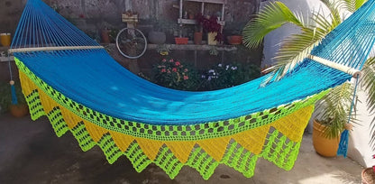 Multicolor Hammock with Natural Cotton - Customizable Colors | Columpiame