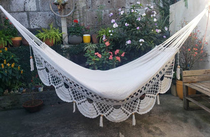 Cute Beige Hammock Without Wood - Natural Cotton | Columpiame
