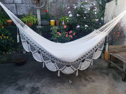Cute Beige Hammock Without Wood - Natural Cotton | Columpiame
