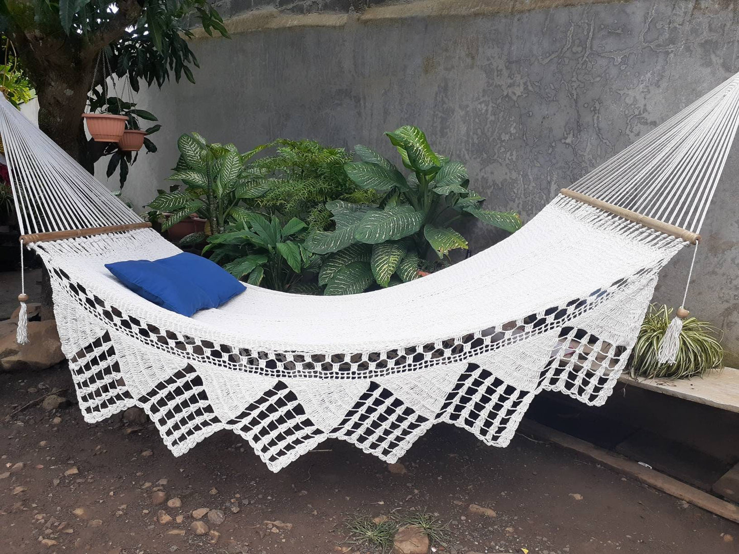 Beige Family Hammock - 100% Natural Cotton | Columpiame