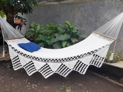 Beige Family Hammock - 100% Natural Cotton | Columpiame