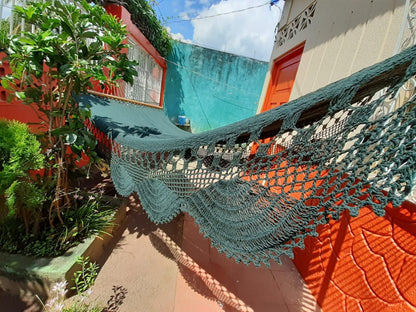 Dark Green Hammock - 100% Natural Cotton | Columpiame