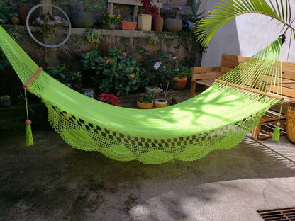 Green Pistachio Hammock - 100% Natural Cotton | Columpiame